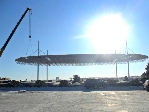 苏州加油站网架案例